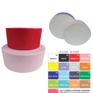 Bolo Fake Maquete Eva Sem Emenda Pronto Para Decorar 2 Bases Maciça