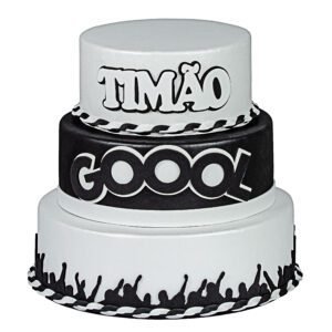 Bolo Fake Timão Isopor Moldado Em Eva Sem Emenda