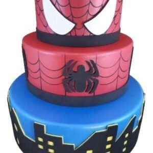 Bolo Fake Homem Aranha Isopor Moldado Em Eva Sem Emenda