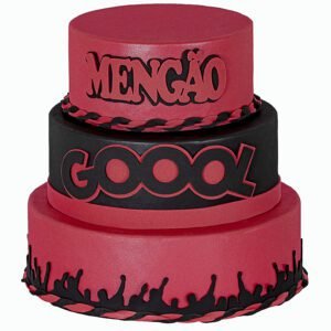 Bolo Fake Mengão Isopor Moldado Em Eva Sem Emenda