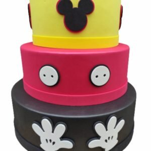 Bolo Fake Mikey Isopor Moldado Em Eva Sem Emenda