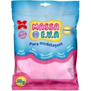 Massa De Eva Para Modelar Make+ Rosa Bebe Pacote 50g