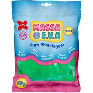 Massa De Eva Para Modelar Make+ Verde Escuro Pacote 50g